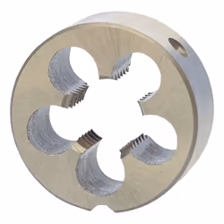 RUKO 237050E, Filière de filetage, Acier rapide, Rotation à droite, Argent, M5, 7 mm