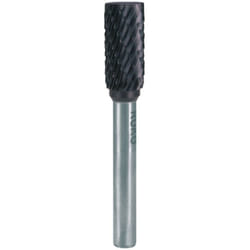 Ruko - Fraises limes carbure revêtues TiCN, denture croisée forme a cylindrique, bout plat
