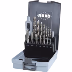 Informations techniques Quantités (LOV – uniqmt pour titre) : 15 pièces Taraud HSS pour filetage traversant, en aciers non al ...