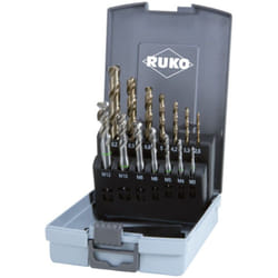 Ruko - Assortiment tarauds pour machine hss Co 5 forme c 35° 14 pièces