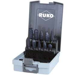 Ruko - Assortiment de fraises limes carbure avec TiCN en cassette asb