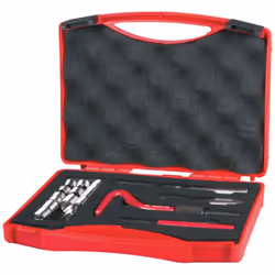 Jeu d'outils de réparation de filetages ProCoil, 18 piècesJeu M 4 - Jeu M 41 forêt hélicoïdal, Ø 4,1 mm+ 1 taraud à main DIN  ...
