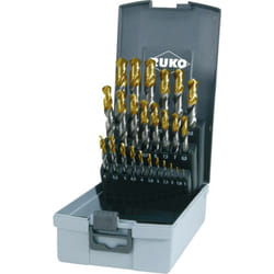 Ruko - 2501215TRO hss-g Jeu de forets à queue 25 pièces 1 mm, 1.5 mm, 2 mm, 2.5 mm, 3 mm, 3.5 mm, 4 mm, 4.5 mm, 5 mm, 5.5 mm, 6 mm, 6.5 mm, 7 mm, 7.5