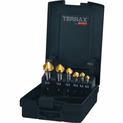 Informations techniques Matériau (perceuse) : HSS Propriété du matériau : TiN diamètre (fraise) : 6.3 mm, 8.3 mm, 10.4 mm, 12 ...