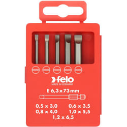 Felo - Jeu d'embouts profi E6.3X73mm. 5 pièces sl 03091716