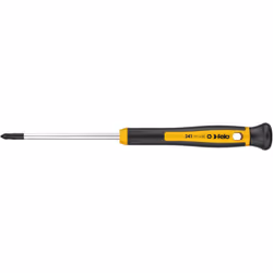Tournevis de précision pointe PZ x 60 mm. Poignée bi-composant ergonomique et antidérapante avec tête rotative. Revêtement «  ...