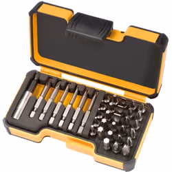XS Jeu d’embouts 35 pièces. SL/HEX/PH/PZ/TORX®/BH CONTENU DE L’ENSEMBLE 1x Porte-embouts E 6,3 x 58 mm 28x C-Tip industriel 6 ...