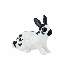 Juratoys Figurine Lièvre Noir Et Blanc - 6 Cm, Figurine à collectionner, Film et série TV