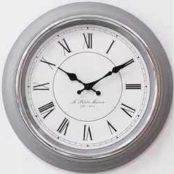 Horloge murale - MEBUS - 12966 - Cadran blanc - Ø 40 cm - Mouvement à quartz