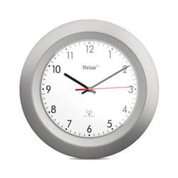 Mebus 19448 wall/table clock Mur Digital clock Rond Argent, Blanc