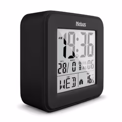Mebus 25595 réveille-matin Réveil numérique Noir