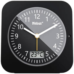 Mebus 25609 réveille-matin Réveil numérique Noir