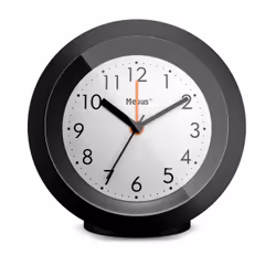 Mebus 25628, Réveil à quartz, Noir, 12h, Analogique, Batterie, AA