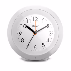 Mebus 25629, Réveil à quartz, Blanc, 12h, Analogique, Batterie, AA