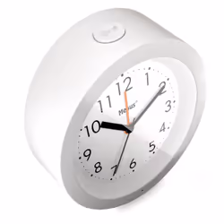 Mebus 25629 réveille-matin Réveil à quartz Blanc