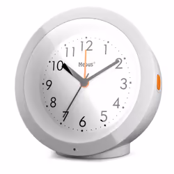 Mebus 25629 réveille-matin Réveil à quartz Blanc