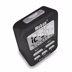 Mebus 25799 réveille-matin Réveil numérique Noir