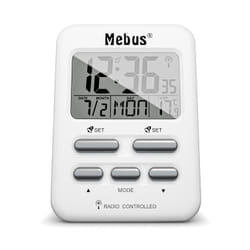 Mebus 25800 réveille-matin Réveil numérique Blanc