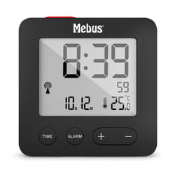 Mebus 25801 wekker Réveil numérique Noir