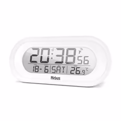 Mebus 25808 réveille-matin Réveil numérique Blanc