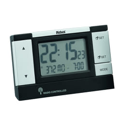Mebus 51059 réveille-matin Réveil numérique Noir, Argent