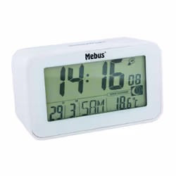 Mebus 51461, Blanc, F, °C, LCD, 2 lignes, 120 mm, 71 mm