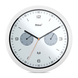 Mebus 52826 wall/table clock Mur Rond Noir, Gris, Blanc