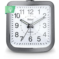 Réveil de Quartz, silencieux, sans contact, aiguilles lumineuses, alarme avec répétition de Alarme, répétition de Alarme, cadran éclairé avec bouton