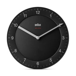 Braun BC06B-DCF Horloge murale à quartz Cercle Noir