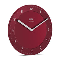 Braun BC06R-DCF Horloge murale à quartz Cercle Rouge