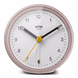 Braun BC12 Horloge murale à quartz Rose, Blanc