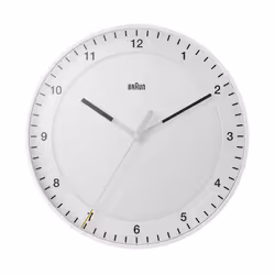 Braun BC17W horloge murale Horloge murale à quartz Rond Blanc