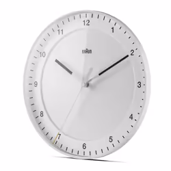 Braun BC17W horloge murale Horloge murale à quartz Rond Blanc