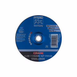 PFERD E 230-7 CERAMIC SGP STEELOX, Métal, 6600 tr/min, 23 cm, 7,2 mm, 10 pièce(s)