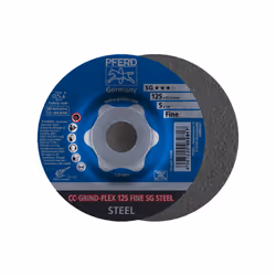 PFERD CC-GRIND-FLEX 125 SG STEEL FINE, Acier, PFERD, 2,22 cm, 12,5 cm, 12200 tr/min, 10 pièce(s)
