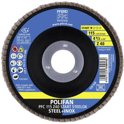 Pferd - 69300936 pfc 115 z 40 start steelox Disque segmenté Diamètre 115 mm ø de perçage 22.23 mm 10 pc(s)