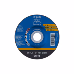 PFERD EH 125-2,4 PSF STEEL, Acier, PFERD, 2,22 cm, 12,5 cm, 12200 tr/min, 25 pièce(s)