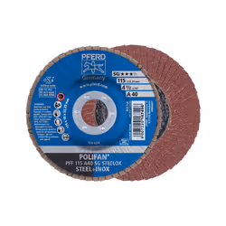 PFERD PFF 115 A 40 SG STEELOX, Métal, 13300 tr/min, 11,5 cm, 10 pièce(s)