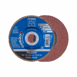 PFERD PFF 125 A 60 SG STEELOX, Métal, 12200 tr/min, 12,5 cm, 10 pièce(s)