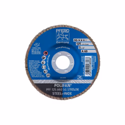 PFERD PFF 125 A 60 SG STEELOX fourniture de ponçage et de meulage rotatif Métal