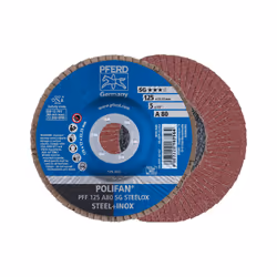PFERD PFF 125 A 80 SG STEELOX, Métal, 12200 tr/min, 12,5 cm, 10 pièce(s)