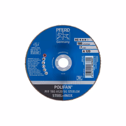 PFERD PFF 180 A 120 SG STEELOX fourniture de ponçage et de meulage rotatif Métal