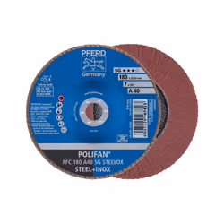 PFERD PFC 180 A 40 SG STEELOX, Métal, 8500 tr/min, 18 cm, 10 pièce(s)