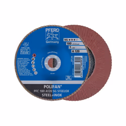 PFERD PFC 180 A 120 SG STEELOX, Métal, 8500 tr/min, 18 cm, 10 pièce(s)