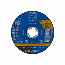 PFERD 69198289, Disque de coupe, Moyeu déporté, Acier inoxydable, Acier, Toutes marques, 2,22 cm, 12,5 cm