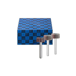 44498001 set de 3 meuleuses à lamelles f corindon ø 20 x 10 mm diamètre de la tige 6 mm A60, 80, 120 pour affûtage et fi - Pferd