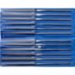 Jeu de limes à aiguille de précision CORRADI® 12 éléments dans un étui en plastique Long. : 200 mm Taille 0