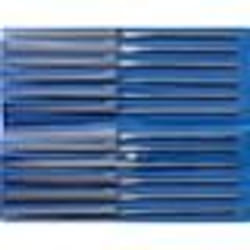 Jeu de limes à aiguille de précision CORRADI® 12 éléments dans un étui en plastique Long. : 200 mm Taille 0