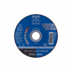 PFERD EHT 125-2,2 SGP STEELOX, Acier, Acier inoxydable, PFERD, 2,22 cm, 12,5 cm, 12200 tr/min, 25 pièce(s)