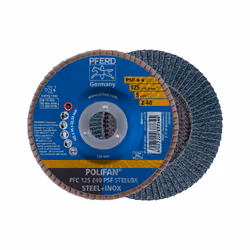 PFERD PFC 125 Z 40 PSF STEELOX, Métal, 12200 tr/min, 12,5 cm, 10 pièce(s)